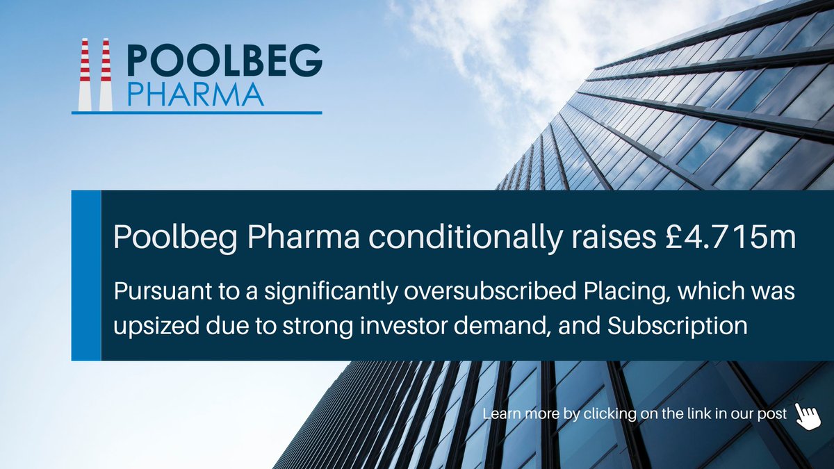 We have conditionally raised £4.715 million pursuant to a significantly oversubscribed Placing, which was upsized due to strong investor demand, and Subscription which, alongside our existing cash balances, will extend the cash runway to 2027 and will be used to realise the