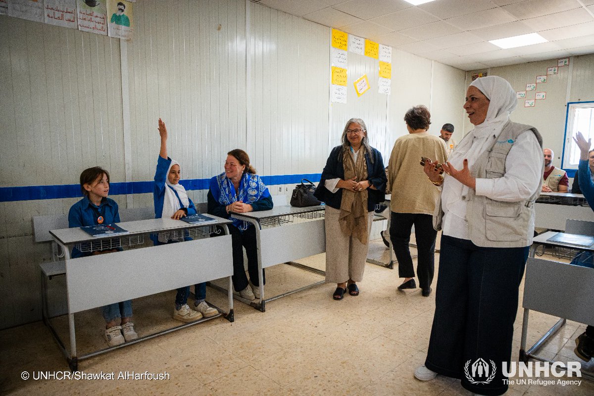 UNHCR Jordan (@unhcrjordan) on Twitter photo Happy to welcome <a href="/DutchMFA/">Dutch Ministry of Foreign Affairs 🇳🇱</a> Pascalle Grotenhuis in <a href="/ZaatariCamp/">Za'atari and Azraq Refugee Camps</a>
#PROSPECTSPartnership funded by 🇳🇱 brings together <a href="/Refugees/">UNHCR, the UN Refugee Agency</a> <a href="/UNICEF/">UNICEF</a> <a href="/ilo/">International Labour Organization</a> <a href="/WorldBank/">World Bank</a> <a href="/IFC_org/">IFC</a> to support #Refugees with:
📄Registration & documentation
🎓Enhanced education opportunities
💼Skills development for jobs Happy to welcome <a href="/DutchMFA/">Dutch Ministry of Foreign Affairs 🇳🇱</a> Pascalle Grotenhuis in <a href="/ZaatariCamp/">Za'atari and Azraq Refugee Camps</a>
#PROSPECTSPartnership funded by 🇳🇱 brings together <a href="/Refugees/">UNHCR, the UN Refugee Agency</a> <a href="/UNICEF/">UNICEF</a> <a href="/ilo/">International Labour Organization</a> <a href="/WorldBank/">World Bank</a> <a href="/IFC_org/">IFC</a> to support #Refugees with:
📄Registration & documentation
🎓Enhanced education opportunities
💼Skills development for jobs