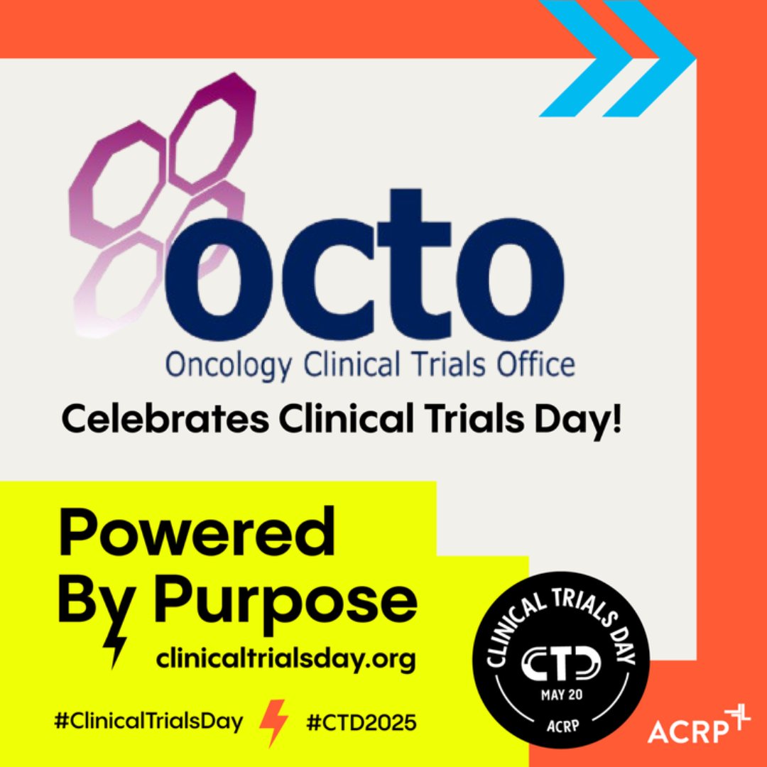 Celebrating #ClinicalTrialsDay #CTD2025 

Prevention, detection, treatment.
Transforming the future of cancer.

oncology.ox.ac.uk/octo