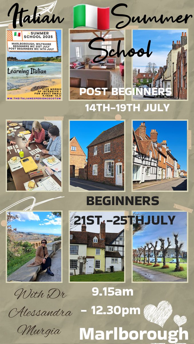 Have you discovered these two weeks of concentrated Italian yet!? 🫶
#italy #Italian #travelitaly #loveitaly #SummerVibes #summer2025 #July2025 #learnitalian #studyitalian 
#marlborough #Wiltshire 
theitalianexperiencecotswold.com
