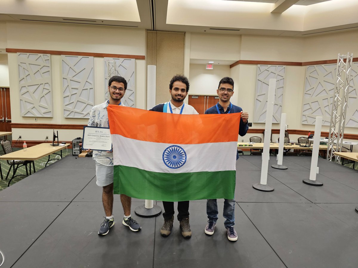 We are delighted to congratulate Team Aerial Robotics IIT Kanpur, for securing 1st Place globally at the student competition during the International Conference on Unmanned Aircraft Systems (ICUAS) 2025.

The team represented Indian Institute of Technology, Kanpur and India on a