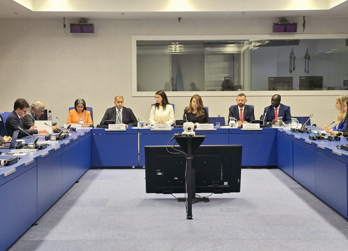 On the sidelines of the 34th session of the UN Commission on Crime Prevention and Criminal Justice in Vienna, His Excellency Hamad Al Kaabi, UAE's Permanent Representative to the United Nations and other International Organizations in Vienna, participated as a speaker in a