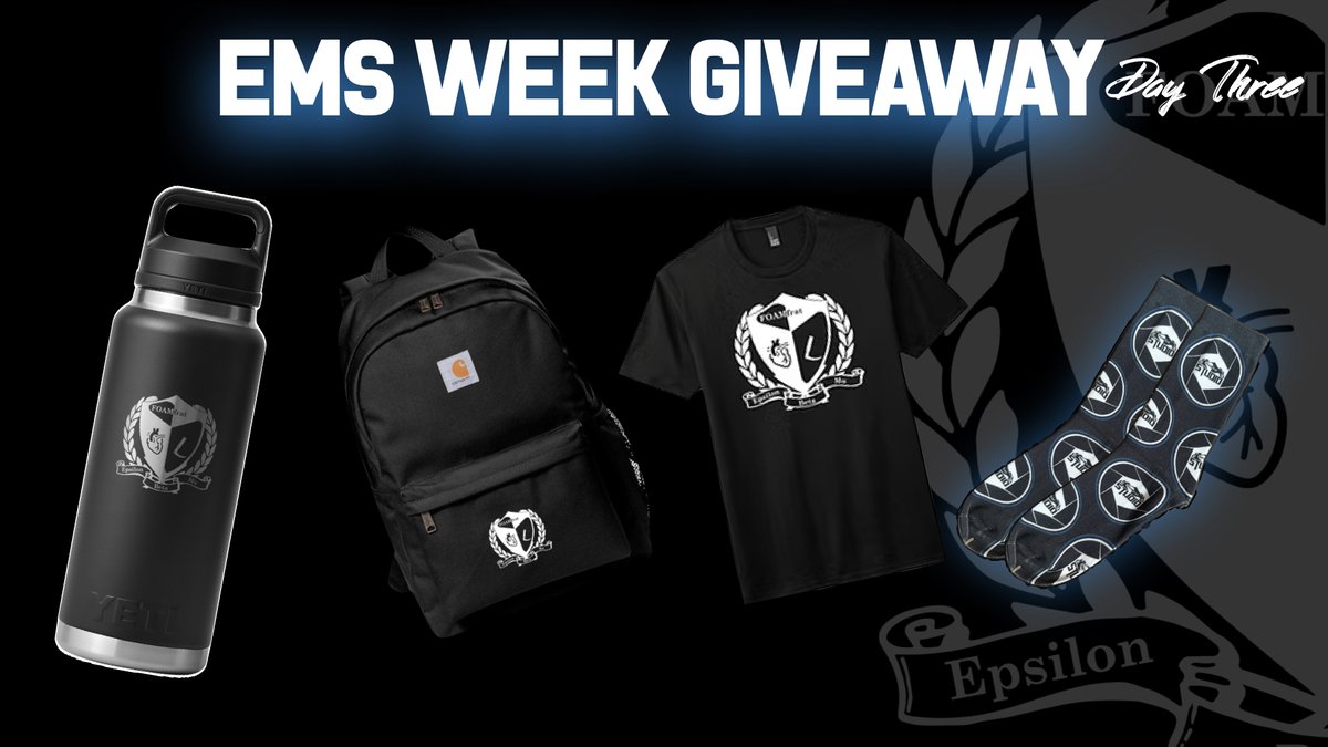 EMS Week Giveaway!

For your chance to win today's EMS week giveaway, just click the link below and follow the steps! 

bit.ly/43gvetP 

Winners will be announced tomorrow morning!