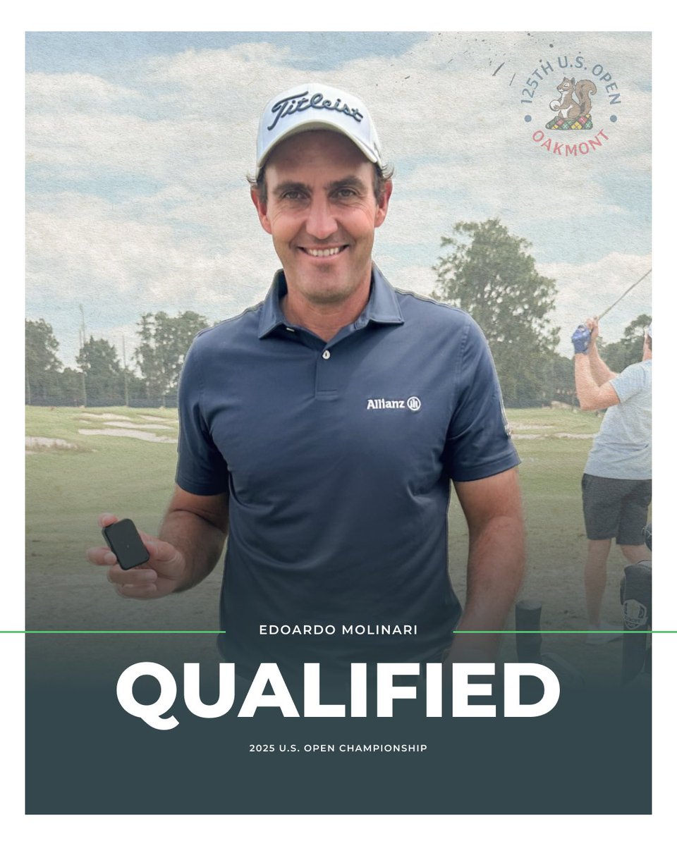Arccos Chief Data Strategist and lead tour ambassador, Edoardo Molinari is Oakmont Bound!! 🐿️ Qualifying at Walton Heath GC, in Surrey, England with a 66-71 to secure his spot!