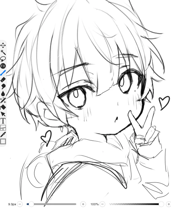 _φ(・_・ショタ描いてる✌️ 