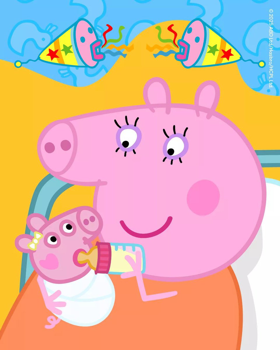 🚨VEJA: A Mamãe Pig deu à luz seu terceiro bebê às 5h34 da manhã