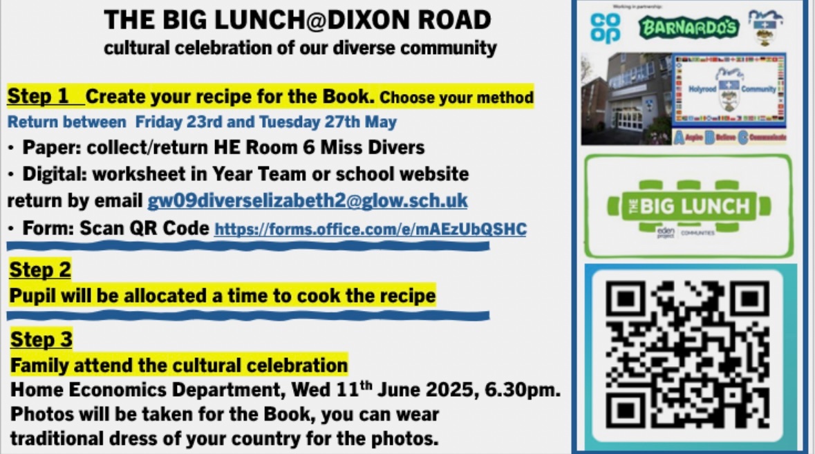 <a href="/HolyroodSec/">Holyrood Secondary</a> parents &amp; carers you can also sign up to take part in The Big Lunch <a href="/Dixon/">kwok kwan hon</a> Road using the forms.office.com/e/mAEzUbQSHC