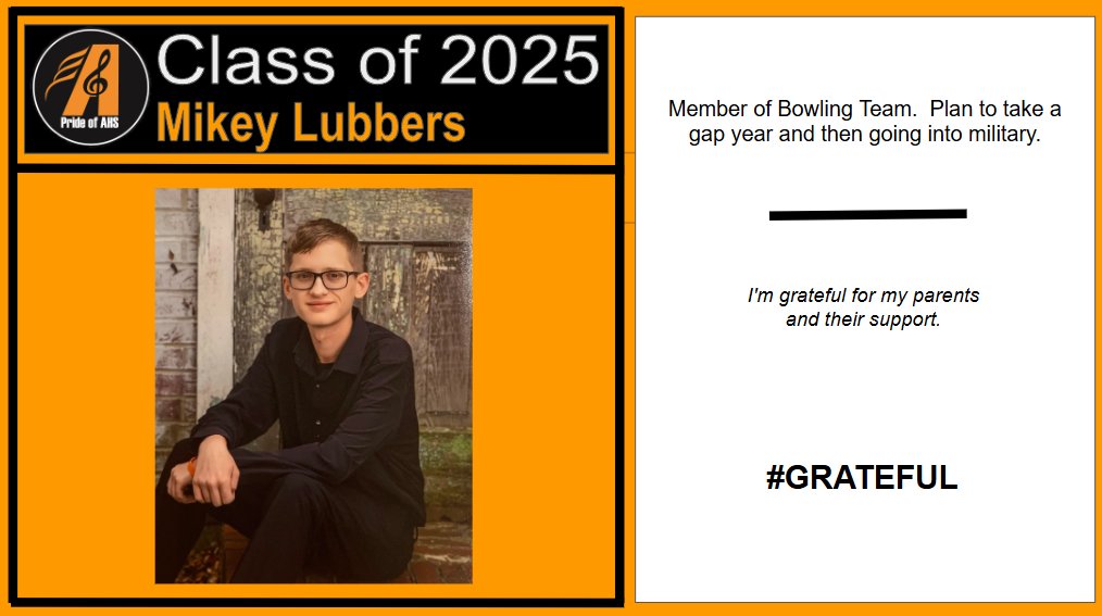 Anderson Band Senior Spotlight #24 - Mikey Lubbers! 26 SENIORS in 13 days . . . We are going to miss these young men and women and their leadership SO MUCH, but can not WAIT to see what they will offer the world!  #AndersonPride #GRATEFUL <a href="/AndersonRaptors/">Anderson High School</a> <a href="/FHSDMusic/">Forest Hills Music</a>