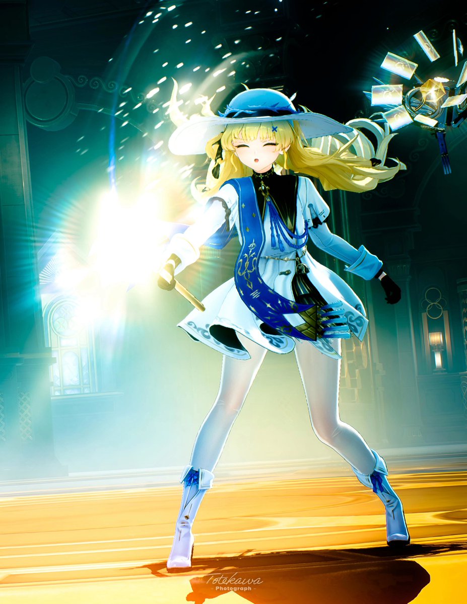 漂泊者さんは毎日忙しそうですし、あまり休んでいる姿を見かけませんが……もし寝付けないなら、私がお手伝いしましょうか？この杖で軽く触れると、精神がリラックスするんです。えいっ！
#鳴潮 #鳴潮写真部 #WutheringWaves