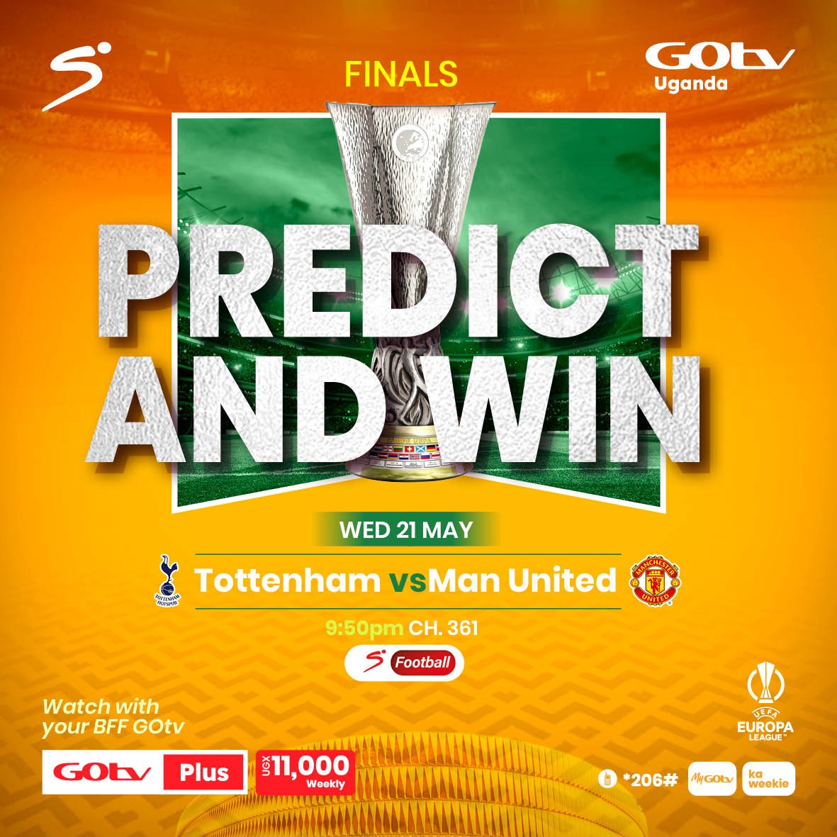 We are now in Bilbao, and the big question we have is 
Who are the Big boys ? Who are the sures? 

Lets see the predictions in the comment section May the best man win. ✅

Sasula Ka Weekie!   

 #loveit #WatchGOtvWithYourBFF #predictandwin #EUL⚽