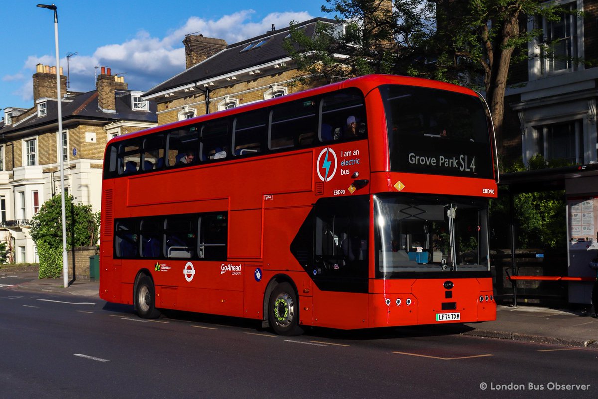 LDNBusObserver's tweet image. Go-Ahead London: EBD90 (LF74 TXM) - Route SL4

© London Bus Observer
📅: May 5, 2025 | 📸: Canon EOS 250D