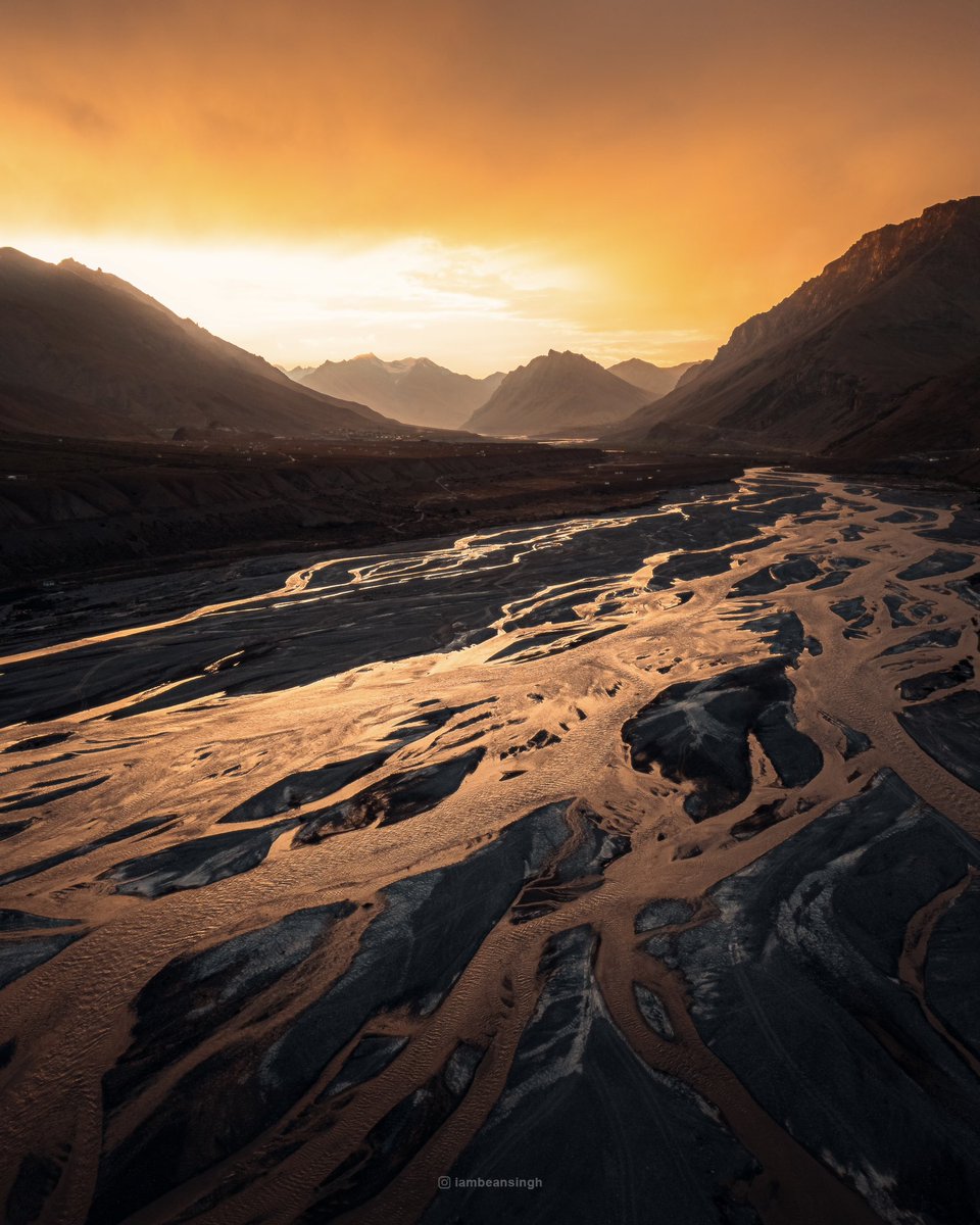 Spiti’s Sky on fire! 🌄🔥 #spiti #sunset