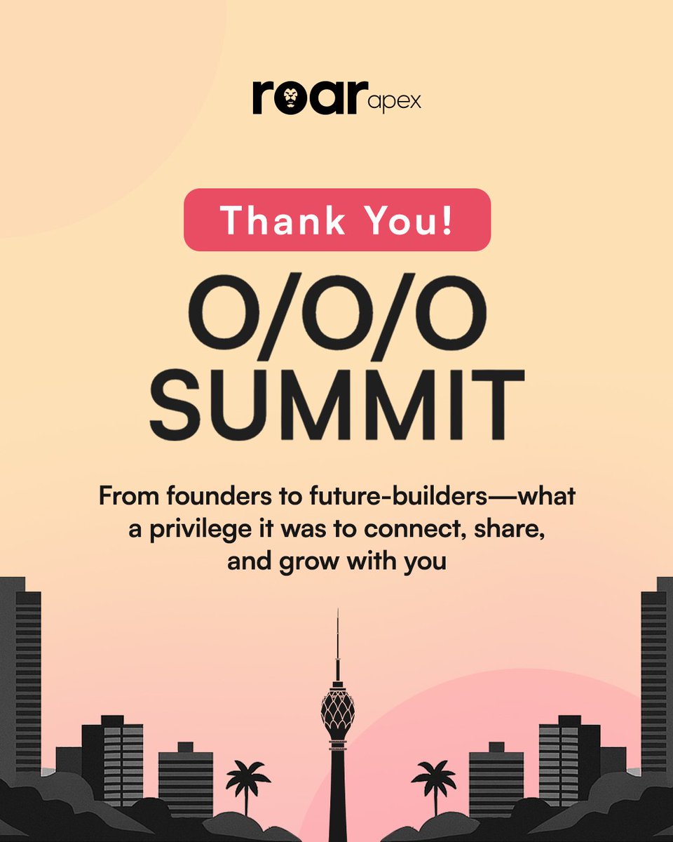 RoarIsGlobal's tweet photo. A roaring thank you to @andruyeung  &amp; @ankurnagpal for curating a space where ambition meets action. 🙌🏾

From bold conversations to building global connections, we loved every moment of this year's #OOOSummit.

#RoarApex #NYC #RemoteTalent #GlobalTeams https://t.co/tPe5pw4oy9