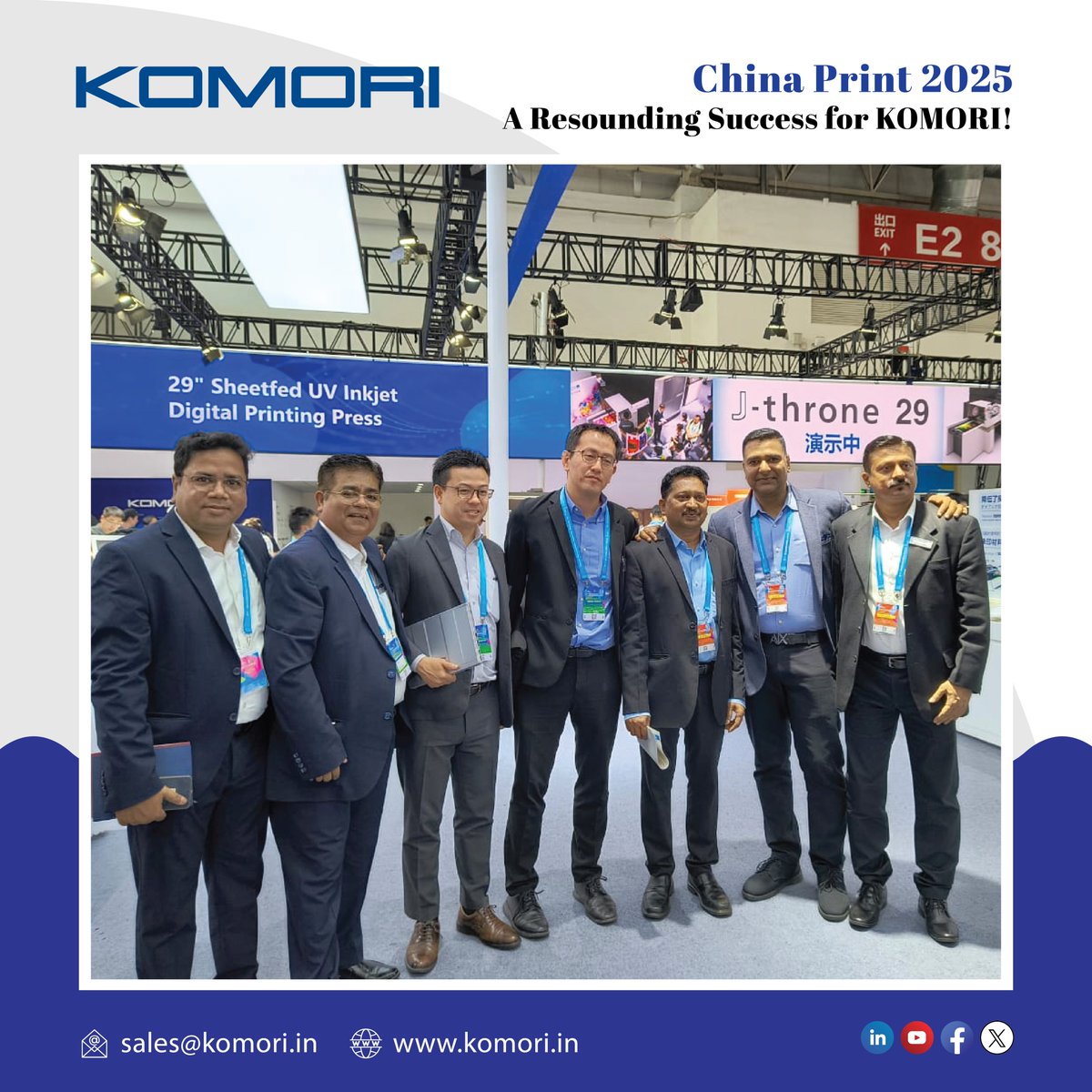 Komoriindia's tweet image. 🎊 China Print 2025 – A Resounding Success for KOMORI! 🎊

Read full article for click here👇
facebook.com/komoriindia2018

📣 Until next time — the future is in print!

#KomoriIndia #OffsetPrintingMachine #futureOfPrint #ChinaPrint2025 #Beijing