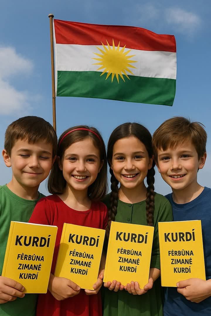 fargo_bcn's tweet photo. Call from Kurdish Children to Kurdish Elders: Protect Your Mother Tongue!
The use of mother language in every home is essential. Language is an identity and it needs to be protected and preserved. #Kurmanji #Sorani #Zazaki #Gorani #Badini #KurdishLanguage #ZimanêKurdi https://t.co/zaOSnZFeOL