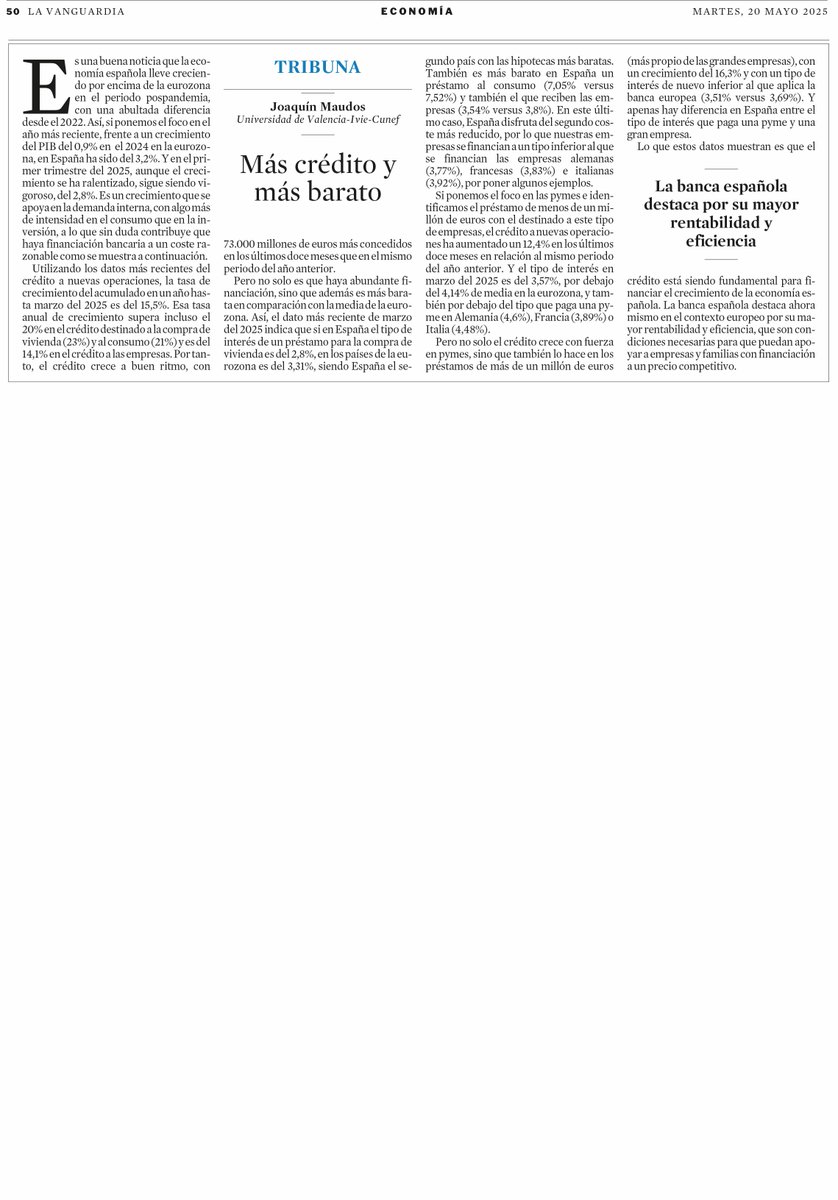 Joaquín Maudos tweet media