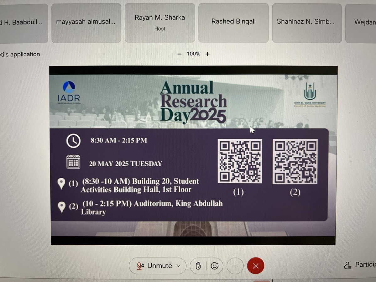IadrSaudi's tweet photo. Happening now

Annual research day of College of Dentistry , Umm Al-Qura University https://t.co/PE14oJOGsn