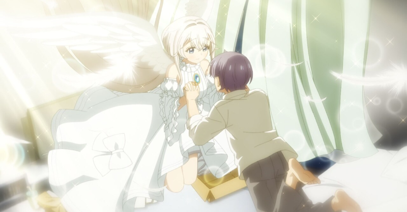 BandaiChannel's tweet photo. ／
#2024年春アニメ🏵️
📣見放題配信中👼
＼

天使と高1男子が織りなす癒やされ同居ラブコメ、開幕！

『ワンルーム、日当たり普通、天使つき。』
📋エピソード（全12話）
🏷️コミック原作 🏷️恋愛/ラブコメ

🔽 ✨第1話はどなたでも無料✨ 🔽

#バンダイチャンネル