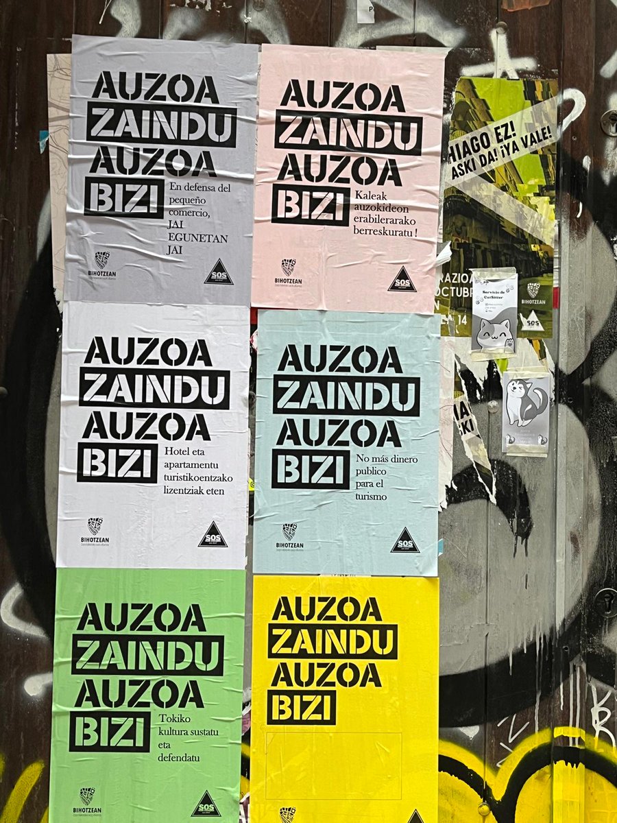Kanpotarrentzako hiria nahi dute. Gero eta zailagoa da gure hirian bizitzea, ezer antolatzea, gozatzea... Bilbo Bilbotarrontzat nahi dugu!