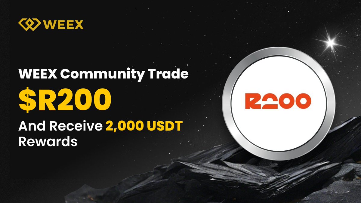 🔥#R200 Spot Community Trading Challenge – Win 2,000 USDT ! 🚀
⏰ Event Time:  May.20– Jun.2
 
How to Join:
🔗 Join:  bit.ly/3Spd1DO
📝 Fill out the form:    forms.gle/1HW2qX6b5FvA8P…

📌 Don’t miss out! Join our community now for more details! 
#R200 #WEEXtrading #Crypto