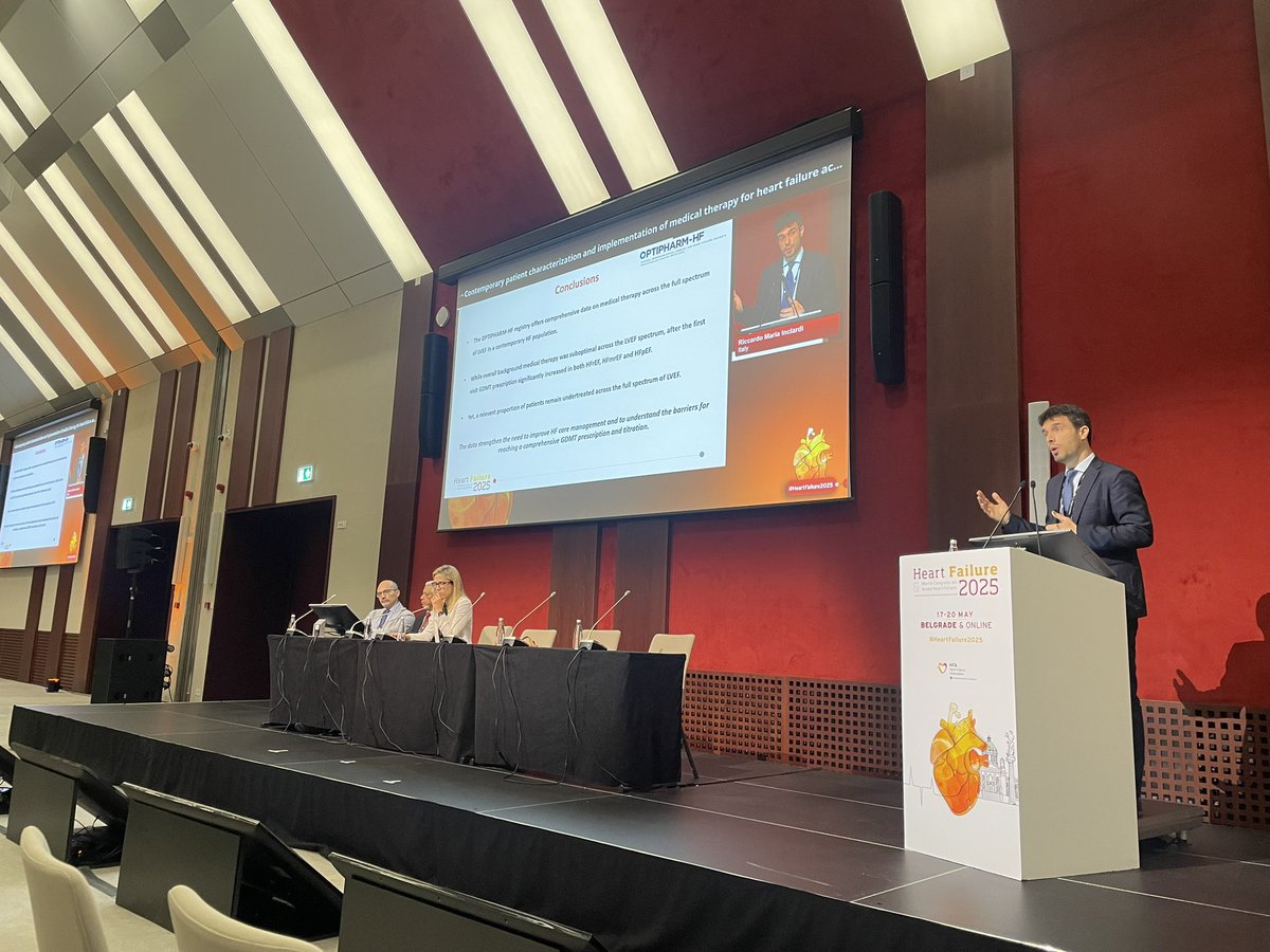 pmyhre's tweet image. Fantastic late breaker session at #HeartFailure2025 ‼️
🇳🇴🇸🇪🇮🇹 doing really well on #GDMT uptake - especially after the 2021 @escardio guidelines, including improvements in outcomes 👏🏻
⭐️⭐️⭐️ @BergeKristian @RInciardi #FelixLindberg