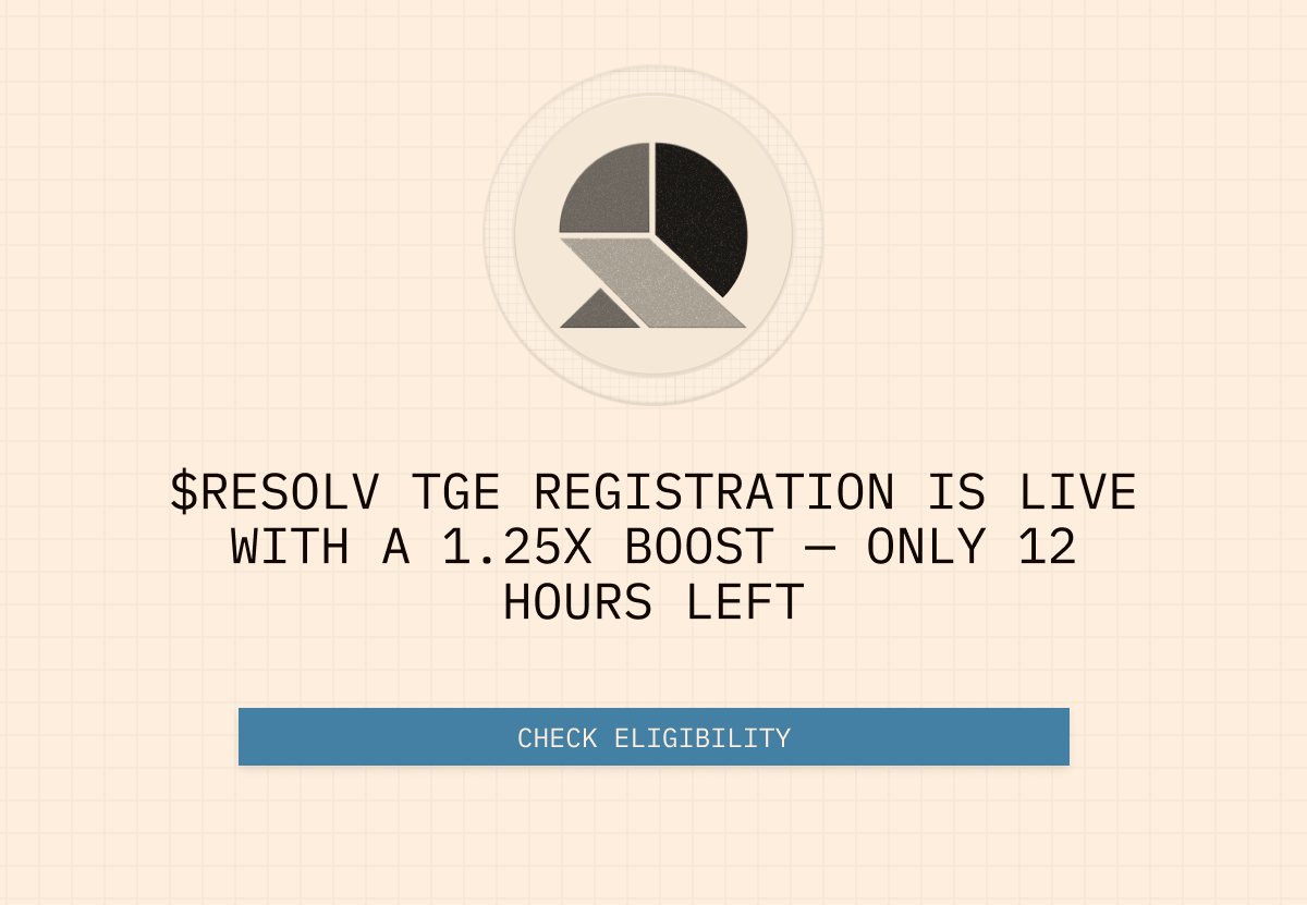 ResolvUSR's tweet photo. @ResolvLabs $RESOLV claims have now been launched.
All users have until 21 May 2025 to claim their token.

Claim Now at: https://t.co/Fqi47qYvjI https://t.co/GaPJWM4F32