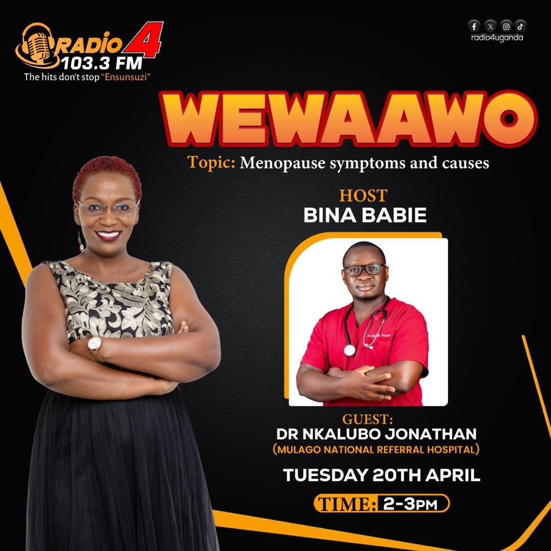 Nkalubo Jonathan, MD (@nkalubojonathan) on Twitter photo 🌟 Excited to be speaking on <a href="/Radio4UG/">Radio 4 |103.3 FM Ensunsuzi</a> today about menopause! Join me for an enlightening discussion as we break the stigma and empower each other with knowledge. Let’s embrace this natural transition together! 💪✨ #menopause <a href="/binababie30/">Bina Babie</a> <a href="/BrMenopauseSoc/">British Menopause Society</a> <a href="/MenopauseOrg/">The Menopause Society</a> 🌟 Excited to be speaking on <a href="/Radio4UG/">Radio 4 |103.3 FM Ensunsuzi</a> today about menopause! Join me for an enlightening discussion as we break the stigma and empower each other with knowledge. Let’s embrace this natural transition together! 💪✨ #menopause <a href="/binababie30/">Bina Babie</a> <a href="/BrMenopauseSoc/">British Menopause Society</a> <a href="/MenopauseOrg/">The Menopause Society</a>