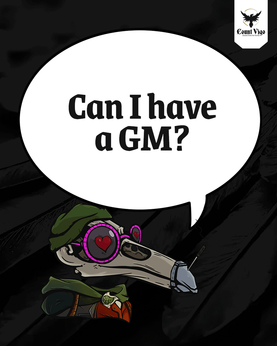 GM GM GM lovely people 😘😘😘

#countvigo #alive #nft #handdrawn