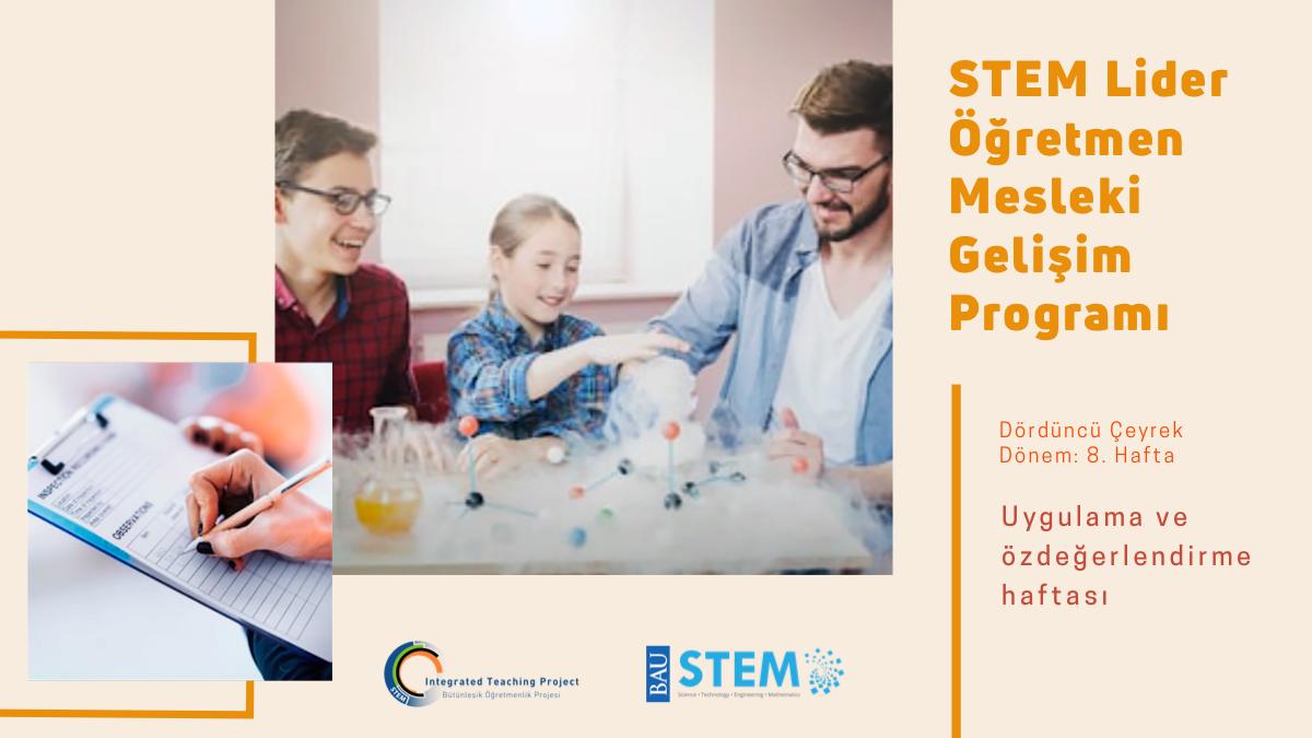 STEM Lider Öğretmen Mesleki Gelişim Programı 4. çeyrek döneminin 8. haftasındayız! Bu son haftamızda programımıza dahil olan öğretmenlerimizin mezuniyet durumları ile ilgili çalışıyor, öğretmenlerimize STEM ders planı uygulamalarında kolaylıklar diliyoruz. #STEMgelecektir