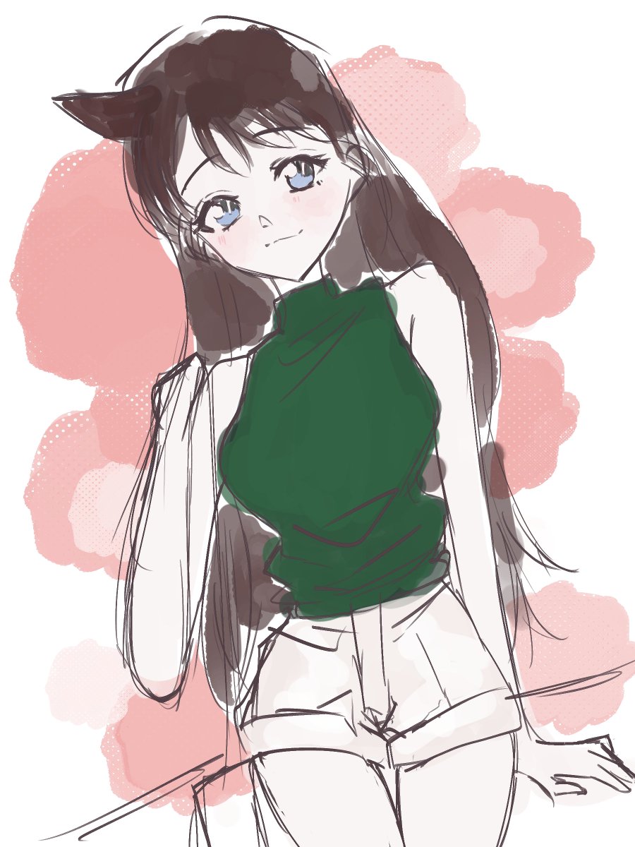 蘭ねーちゃんのこの服好きすぎて描いちゃった Y2Kが似合いすぎる