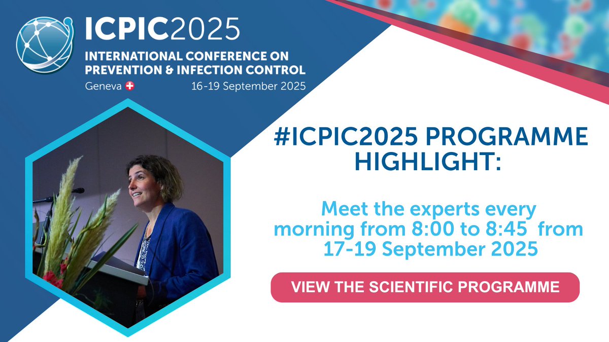 ICPIC_meeting's tweet image. #ICPIC2025 Programme highlight: Meet the experts every morning from 08:00 to 08:45 from 17-19 September 2025. These sessions offer you the opportunity to explore critical topics with leading experts in the field.
➡️ tinyurl.com/ICPIC-2025-Pro…