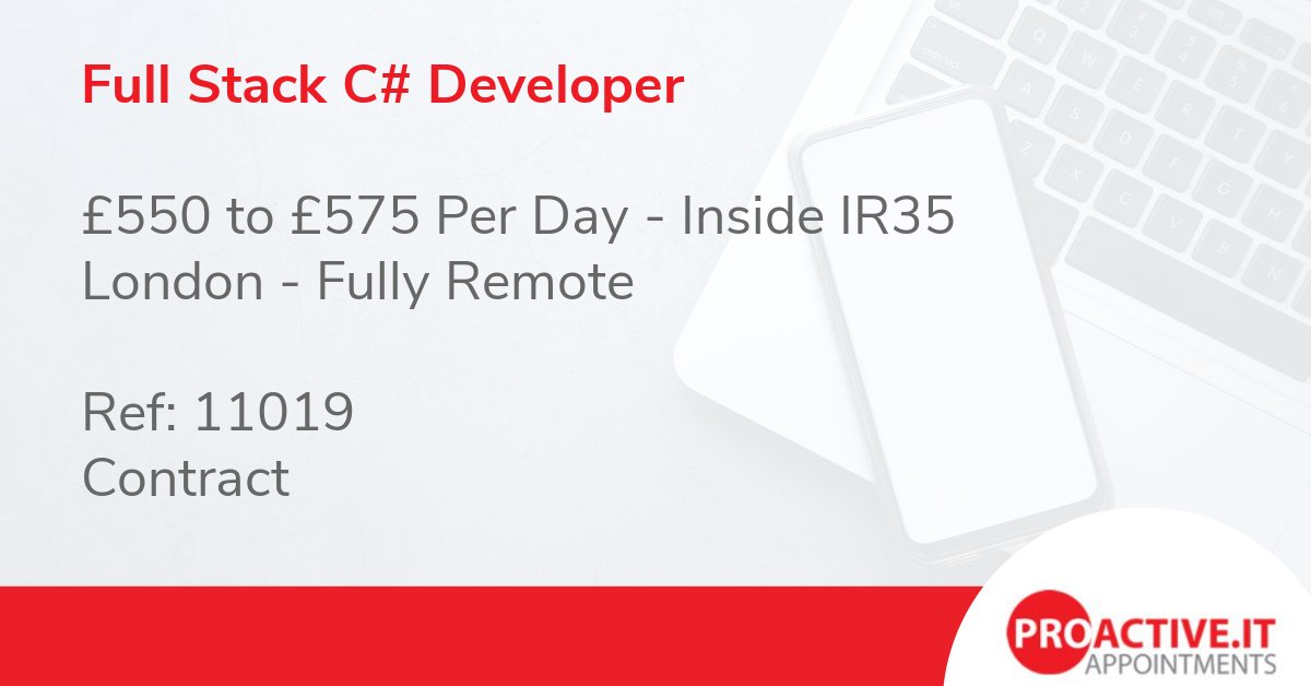 ProactiveIT_UK's tweet image. This is an exciting opportunity to work on cutting-edge projects within the financial services sector, with a focus on high-performance backend systems and scalable microservices architecture.
proactive.it/job/full-stack…
#Angular16