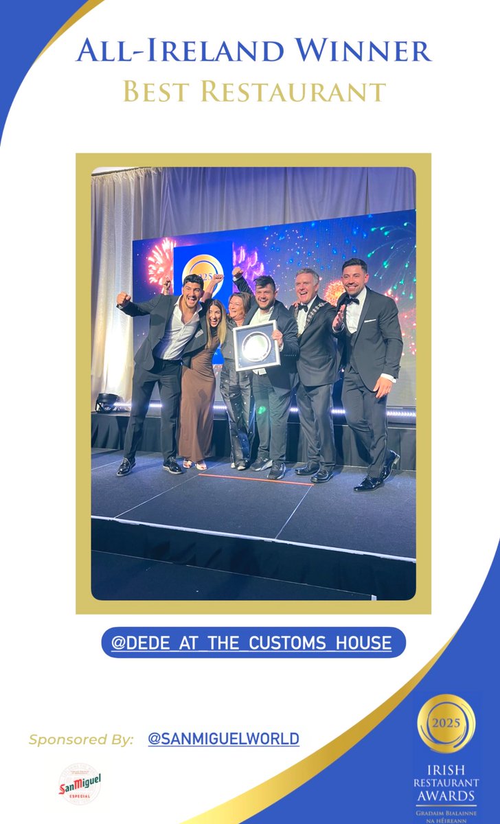 Ahmet Dede (@chefahmetdede) on Twitter photo 💫Amazing thank you <a href="/restawards/">IrishRestaurantAward</a> for this incredible award, what a wonderful achievement again from the best team in the world so proud of you all. Consistently getting better and keep pushing for more tats the spirit and the dedication for what we do. Thank you all and 💫Amazing thank you <a href="/restawards/">IrishRestaurantAward</a> for this incredible award, what a wonderful achievement again from the best team in the world so proud of you all. Consistently getting better and keep pushing for more tats the spirit and the dedication for what we do. Thank you all and