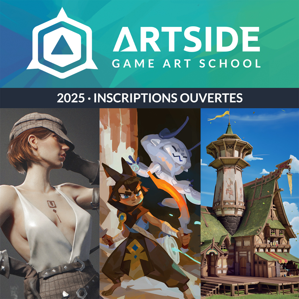 👨‍🎓 Cursus en 4 ans: Spés Concept Art, Chara  3D et Enviro 3D
🏅 91% de taux d’insertion professionnelle dans les métiers visés
#artsideschool #gameart #2d  #3d #3denvironment #3dcharacter #characterart #concept #digitalart #drawing #props