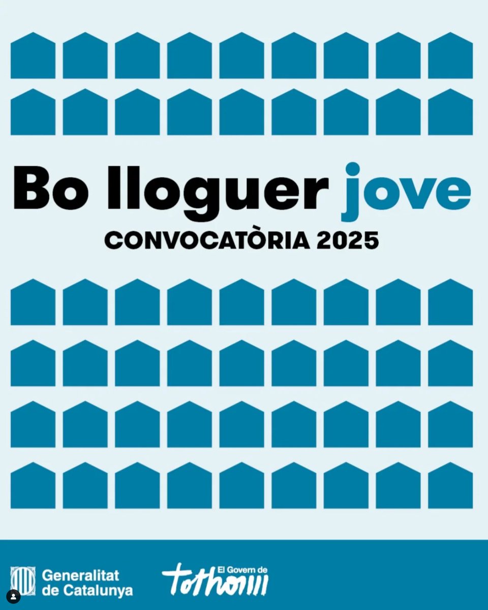 📌 Ajudes Bo Llogue jove 2025!

📢 Fins al divendres 23/5 a les 14 h els i les joves de fins a 35 anys poden demanar les ajudes del Bo Lloguer, 250 euros mensuals durant dos anys per accedir o mantenir un habitatge de lloguer.

Més informació a bit.ly/3ZlpdcI