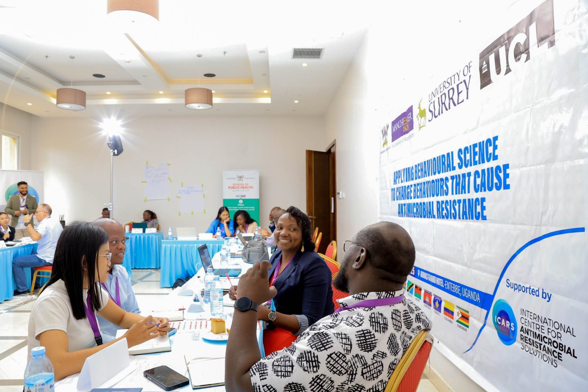 Int. Centre for Antimicrobial Resistance Solutions (@icars_global) on Twitter photo 📍 In April 2025, experts from all ICARS-supported projects had the chance to take part in a hybrid behaviour change training programme, developed and delivered through a collaboration between <a href="/Makerere/">Makerere University</a>, The University of Manchester, <a href="/ucl/">UCL</a> , and <a href="/UniOfSurrey/">University of Surrey</a>. Funded by ICARS, the 📍 In April 2025, experts from all ICARS-supported projects had the chance to take part in a hybrid behaviour change training programme, developed and delivered through a collaboration between <a href="/Makerere/">Makerere University</a>, The University of Manchester, <a href="/ucl/">UCL</a> , and <a href="/UniOfSurrey/">University of Surrey</a>. Funded by ICARS, the