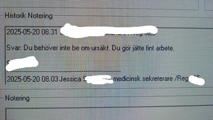 När man ber om ursäkt för något man (inte) gjort på jobbet och får det här svaret. Jag älskar min arbetsplats ❤️