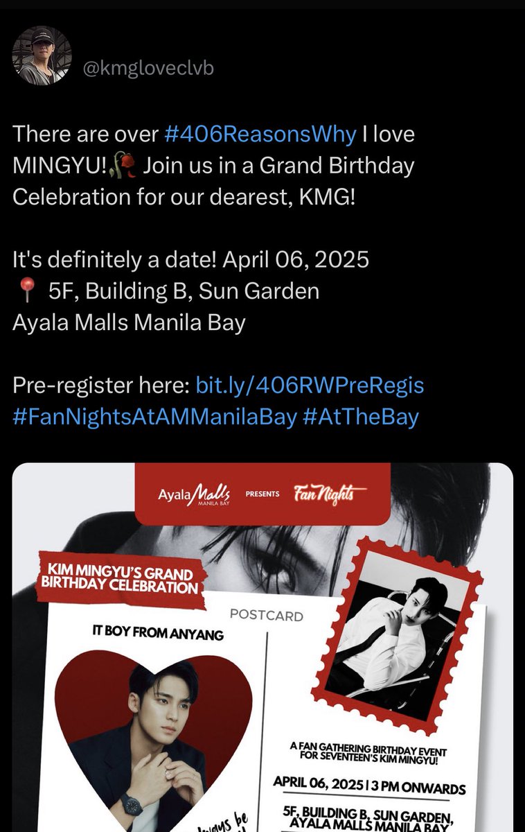 kmgloveclvb's tweet photo. none one, but two. same time, same place, one year apart. see you next year. 👀 third time is a charm, right? 

#BeWithGYU 🤍 #406ReasonsWhy 🥀 https://t.co/Wuei7nuhmq