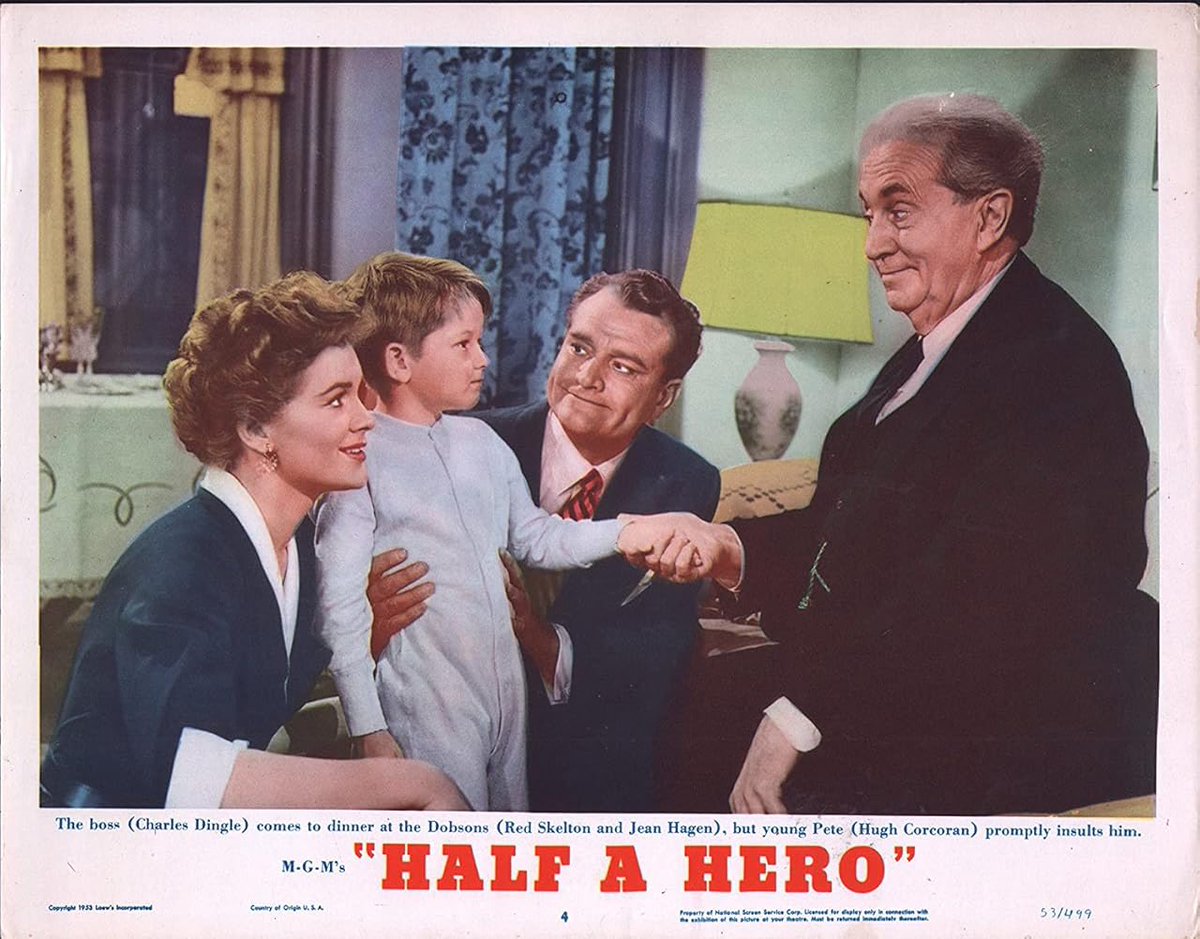 FrankMalfitano's tweet photo. FILM OF THE DAY: This 1953 #comedy is 1 of #RedSkelton last 🎞️ before concentrating on 📺 this has less slapstick than usual with amusing satirical #MaxShulman script an early #1950s time capsule look at NYC family moving to suburbs despite expense #JeanHagan #CharlesDingle https://t.co/WudloG7Hpt