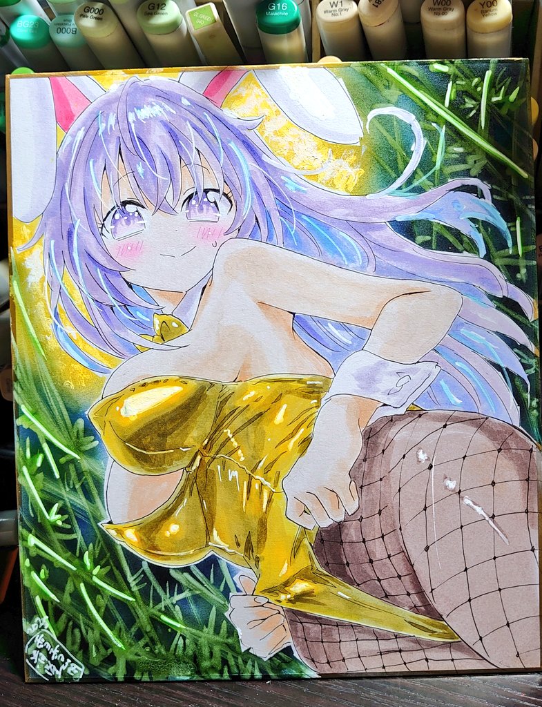 「アナログ東方絵色紙 うどんげ」|雪雪崩 清隆のイラスト