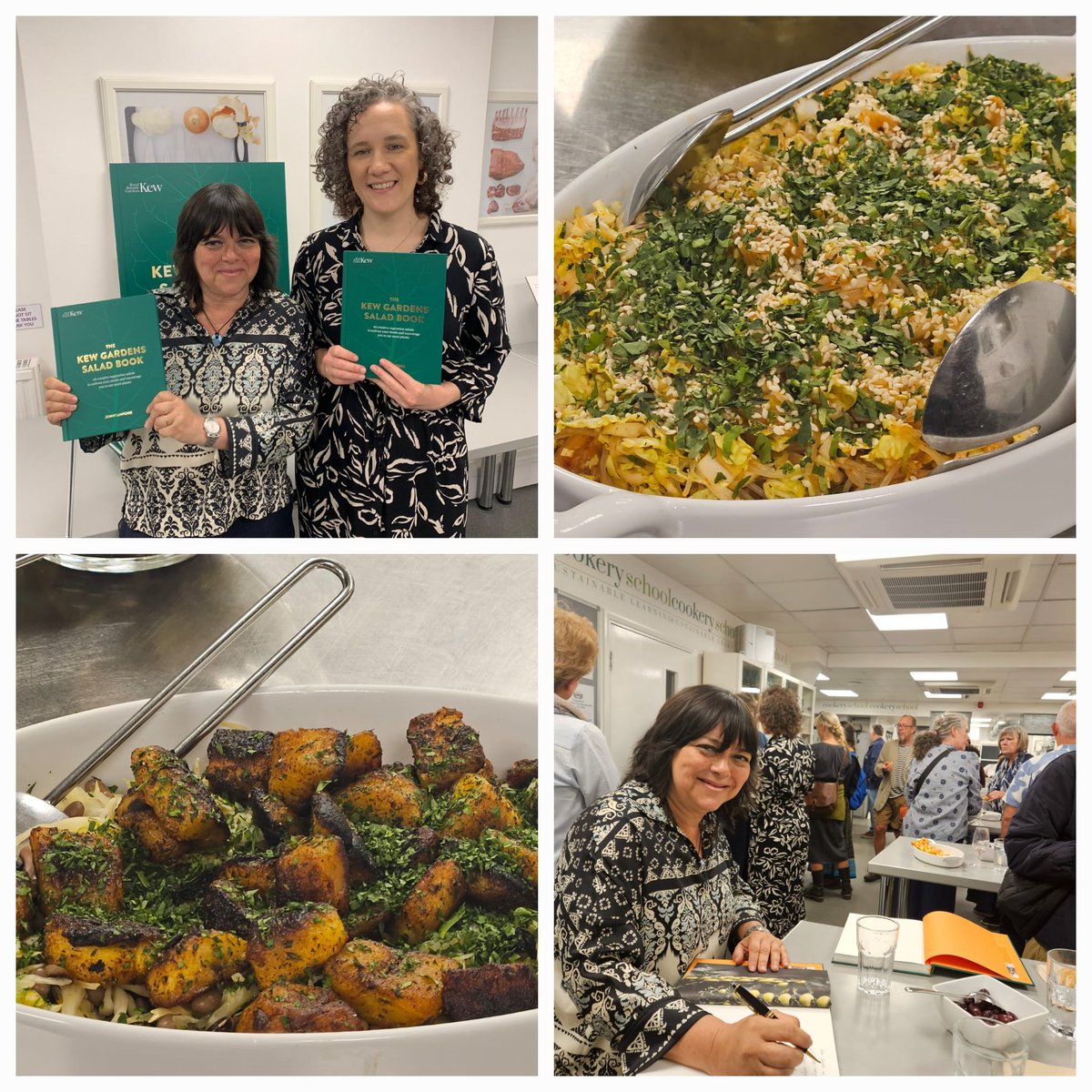 Jenny Linford (@jennylinford) on Twitter photo A lovely launch <a href="/CookerySchool/">Cookery School at Little Portland Street</a> for my new Kew Gardens Salad Book - 65 vegetarian salad recipes created by me for <a href="/kewgardens/">KewGardens</a> to encourage people to eat more plants. Such a fun night and the salad tasters went down well too! A lovely launch <a href="/CookerySchool/">Cookery School at Little Portland Street</a> for my new Kew Gardens Salad Book - 65 vegetarian salad recipes created by me for <a href="/kewgardens/">KewGardens</a> to encourage people to eat more plants. Such a fun night and the salad tasters went down well too!
