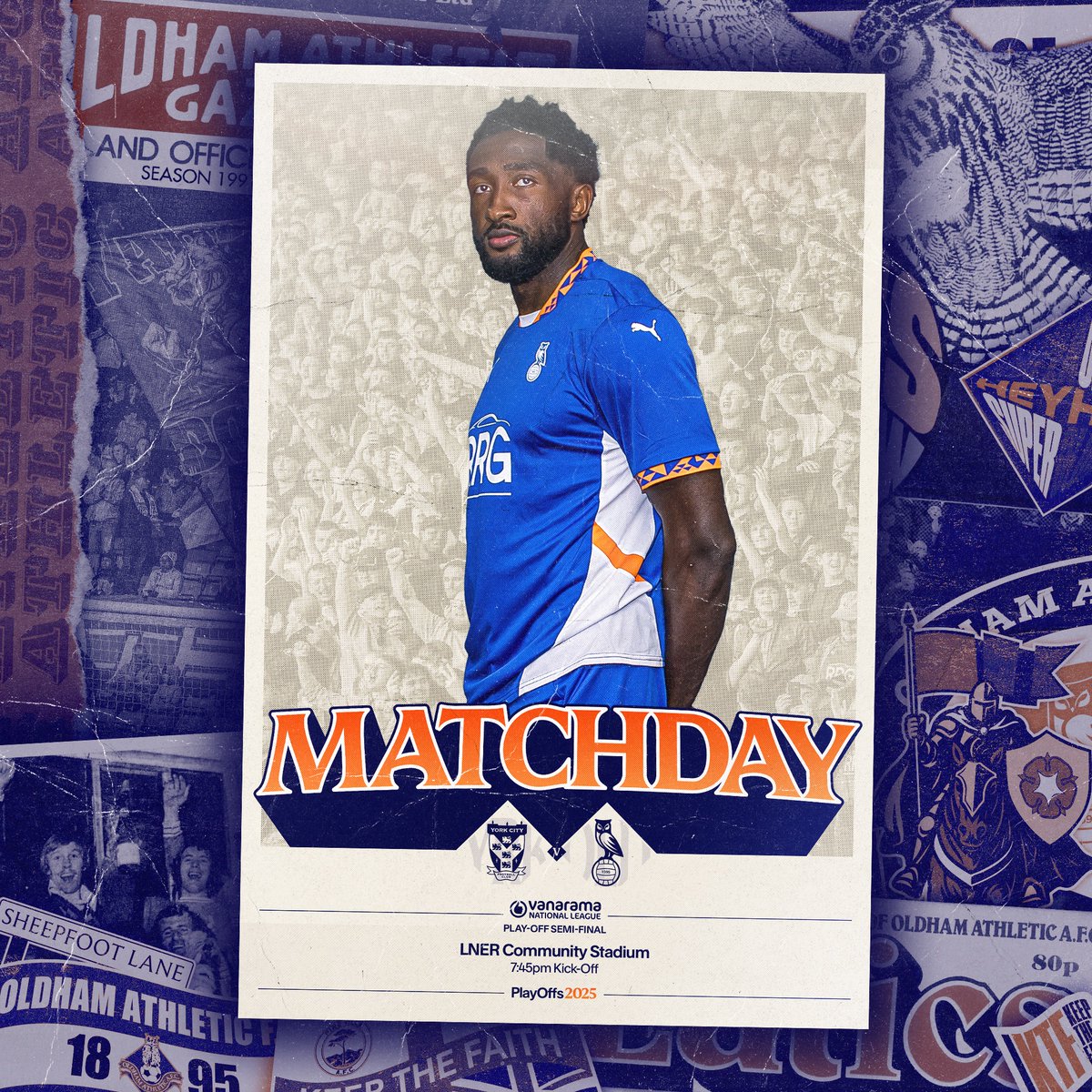 Oldham Athletic (@officialoafc) on Twitter photo PRIDE. BELIEF. PASSION. #oafc
π York City
β° 7.45pm
π York Community Stadium
β Sold out
πΊ <a href="/DAZN_NationalLg/">National League on DAZN</a>
ποΈ Latics Player live commentary PRIDE. BELIEF. PASSION. #oafc
π York City
β° 7.45pm
π York Community Stadium
β Sold out
πΊ <a href="/DAZN_NationalLg/">National League on DAZN</a>
ποΈ Latics Player live commentary