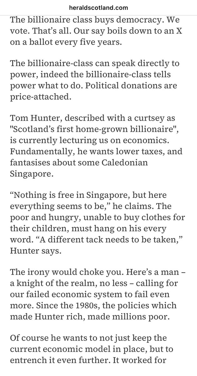 NeilMackay (@neilmackay) on Twitter photo The billionaire-class has lied and deceived us long enough. It’s time we turned the tables on them
Your enemies do not arrive in small boats, they arrive in yachts and private jets
My column in <a href="/heraldscotland/">The Herald</a>
heraldscotland.com/politics/viewp… The billionaire-class has lied and deceived us long enough. It’s time we turned the tables on them
Your enemies do not arrive in small boats, they arrive in yachts and private jets
My column in <a href="/heraldscotland/">The Herald</a>
heraldscotland.com/politics/viewp…