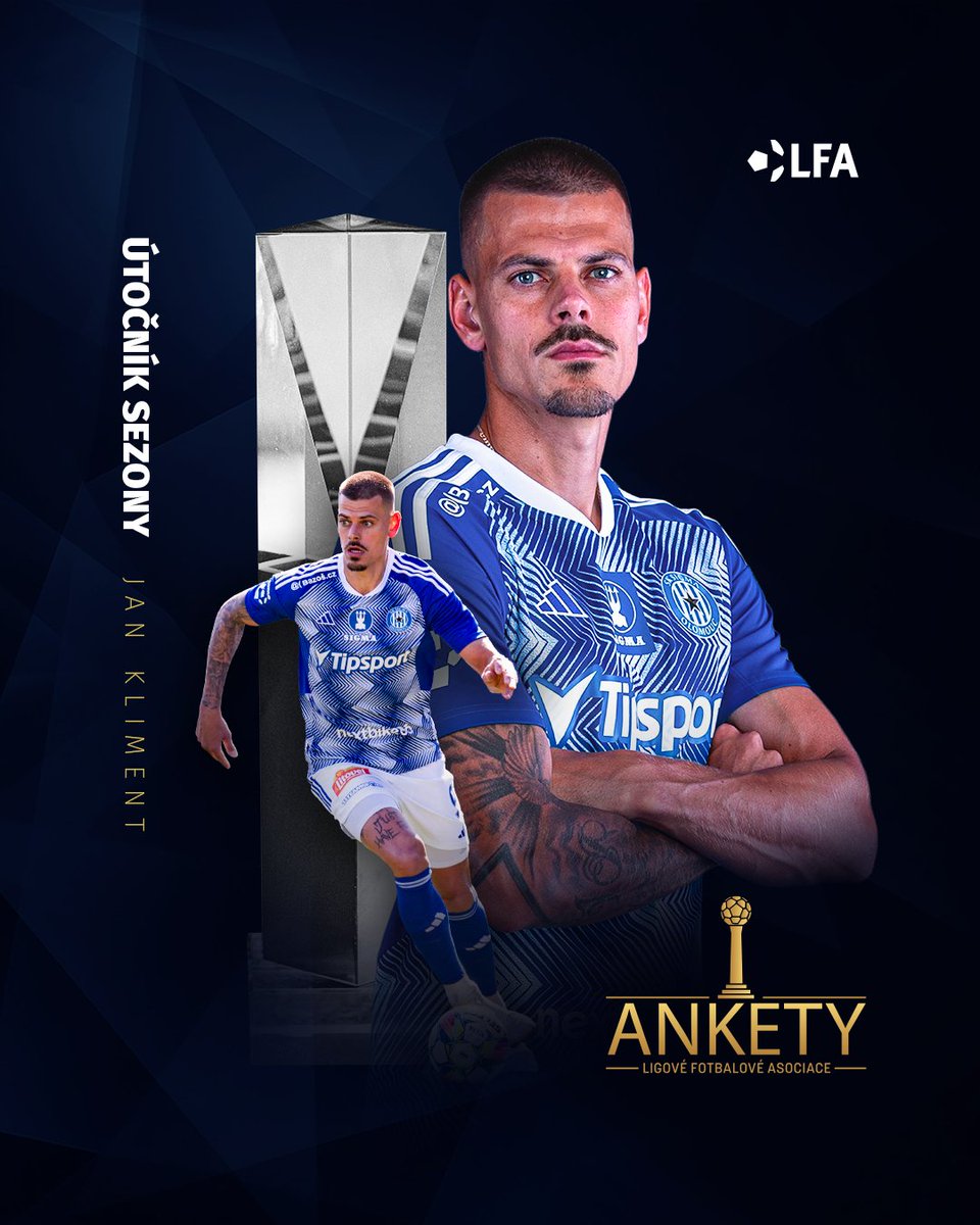Chance Liga (@chanceliga) on Twitter photo ÚTOČNÍK SEZONY ⚽️🎯 | Osmnáct gólů vyneslo Janu Klimentovi ze <a href="/SKSigmaOlomouc/">SK Sigma Olomouc</a> ocenění pro nejlepšího útočníka sezony 👌 ÚTOČNÍK SEZONY ⚽️🎯 | Osmnáct gólů vyneslo Janu Klimentovi ze <a href="/SKSigmaOlomouc/">SK Sigma Olomouc</a> ocenění pro nejlepšího útočníka sezony 👌