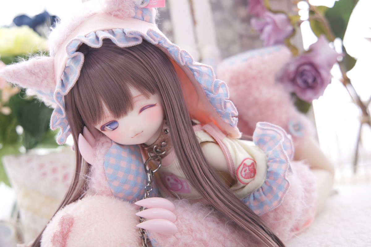お部屋でごろごろ🥱💕
ソフビ盛りのDDH-12ちゃんは今週出品予定です✨

#GE服