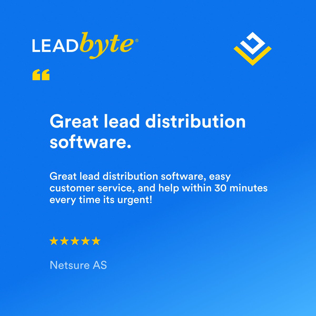 “Great lead distribution software, easy customer service, and help within 30 minutes every time it’s urgent.”
 We keep things running smoothly so you can focus on scaling.
 #LeadByte #LeadManagement #CustomerSupport #MarketingOps