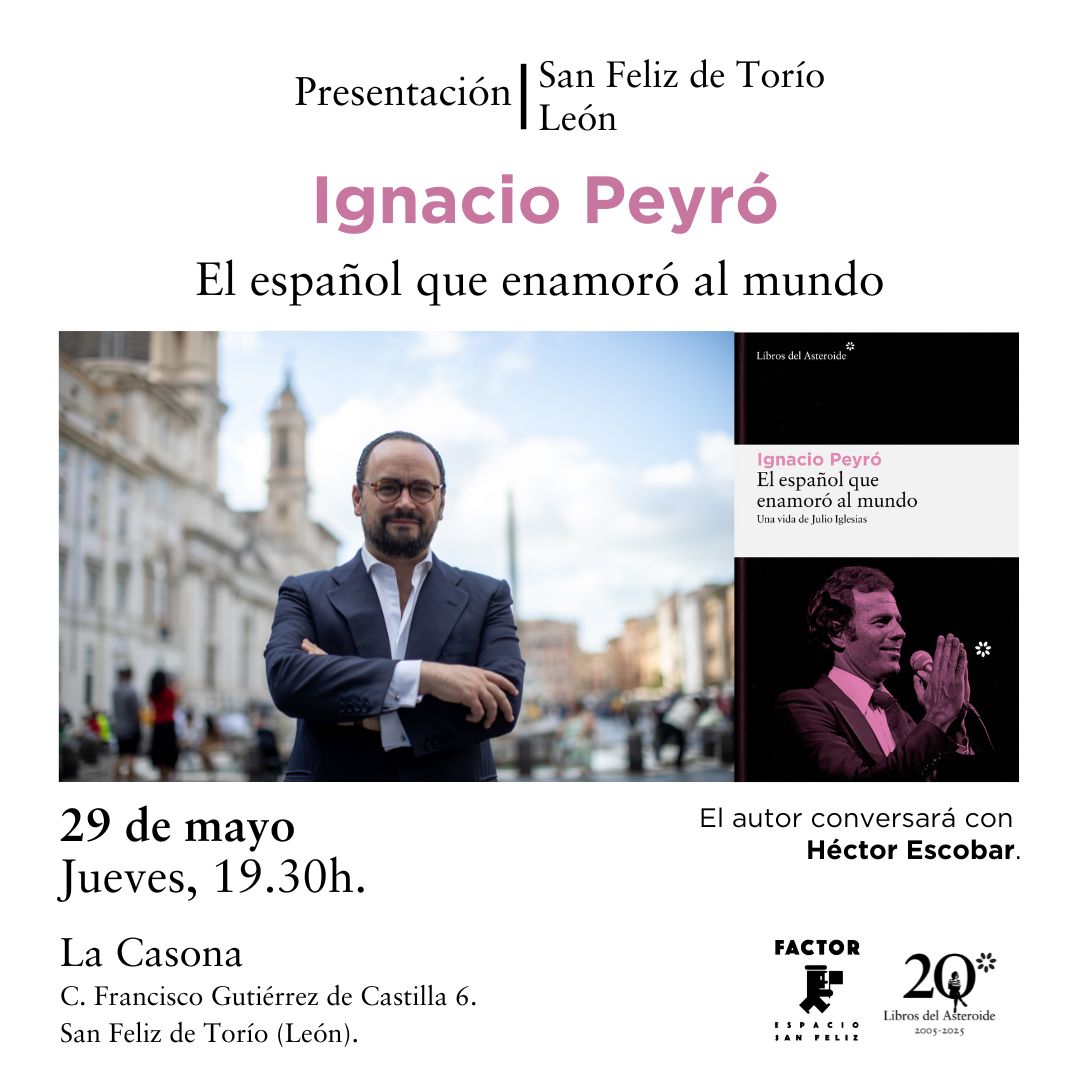 Libros del Asteroide (@librosasteroide) on Twitter photo #agenda #SanFelizdeTorío #León ¡Save the date! El 29/05 <a href="/ignaciopeyro/">Ignacio Peyró</a> estará en La Casona conversando con Héctor Escobar.
¡Os esperamos! #agenda #SanFelizdeTorío #León ¡Save the date! El 29/05 <a href="/ignaciopeyro/">Ignacio Peyró</a> estará en La Casona conversando con Héctor Escobar.
¡Os esperamos!
