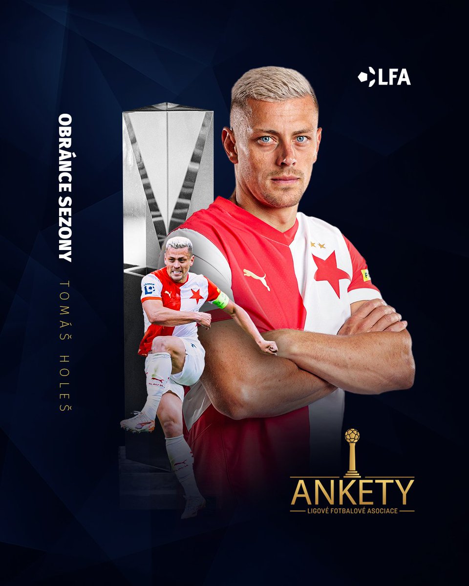 Chance Liga (@chanceliga) on Twitter photo OBRÁNCE SEZONY | Mezi obránci v aktuální sezoně triumfoval pilíř zadních řad mistrovské <a href="/slaviaofficial/">SK Slavia Praha</a>, Tomáš Holeš ✅ OBRÁNCE SEZONY | Mezi obránci v aktuální sezoně triumfoval pilíř zadních řad mistrovské <a href="/slaviaofficial/">SK Slavia Praha</a>, Tomáš Holeš ✅