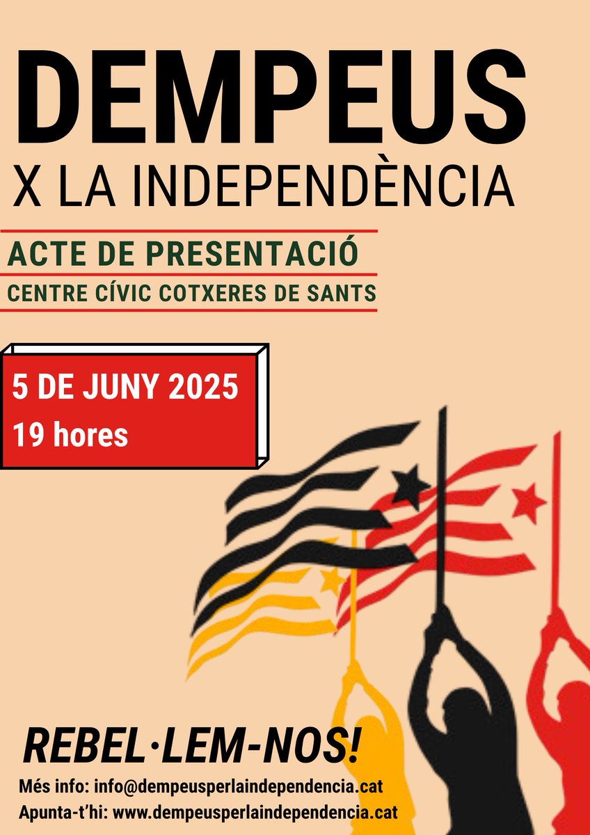 Dempeus per la independència tweet media