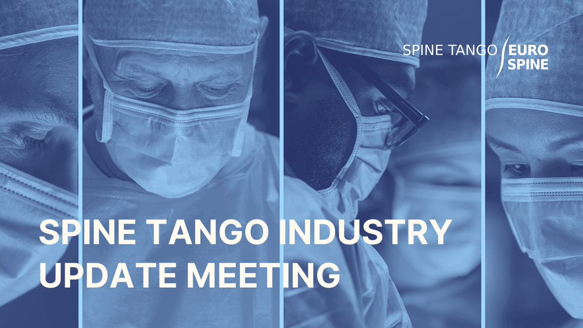 Attention all implant suplliers! Stay informed with the latest developments. Join our Industry Update Meeting online via Zoom on Wednesday, June 18th at 16:00 CET. Don't miss out on leading this innovation! #SpineCare #EUROSPINE buff.ly/jUoymMj
#SpineCare #Benchmarking